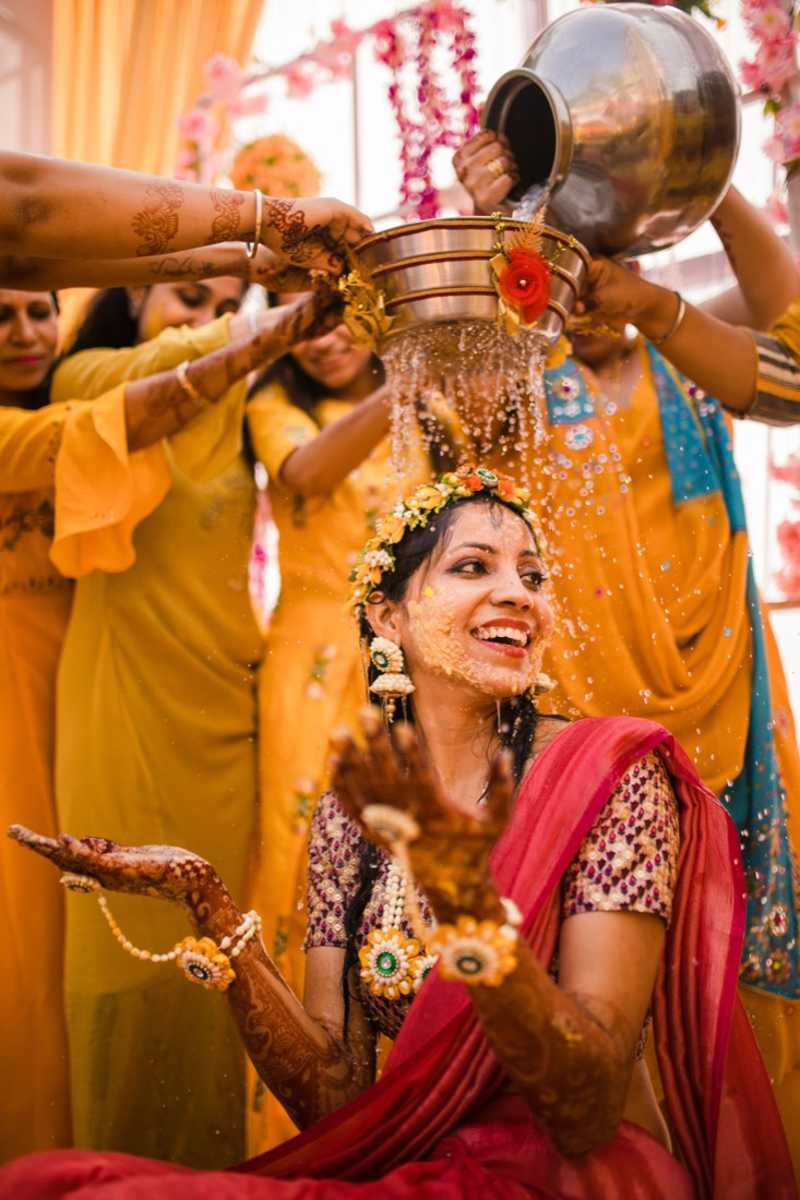 Haldi ceremony decor styled by SGR Decorators